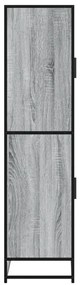 Armário alto 68x35x139 cm derivados de madeira cinzento sonoma
