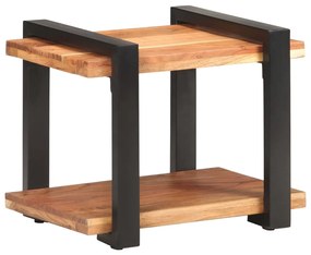 Mesa de cabeceira 50x40x40 cm madeira de acácia maciça