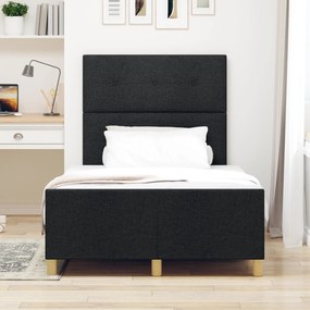 Cama vidaXL Preta 120x200 cm em Tecido