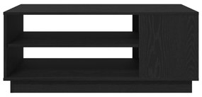 Mesa de Centro em Carvalho Preto 102x55x43 cm Feita de Madeira de Enge