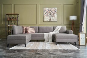 Sofá-Cama de Canto Belen – Castanho – 300x78x202 cm