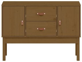 Aparador 110x40x78 cm madeira de pinho maciça castanho-mel