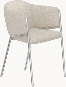Cadeiras de jantar estofadas Evelina, conjunto de 2