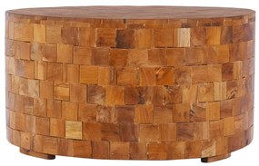 vidaXL Mesa de centro 60x60x35cm madeira de teca maciça