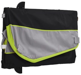 Reboque para bicicleta 30 kg ferro preto e verde