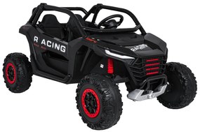 Carro elétrico para Crianças 4X4 2 Lugares 24V RACING Road 2000, Pneus	Espuma EVA, Assento couro ecológico Preto