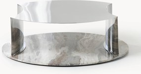Mesa de centro redonda XL com base em mármore Kerrington
