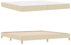 Cama Box Creme, Marrom 200 x 200 cm