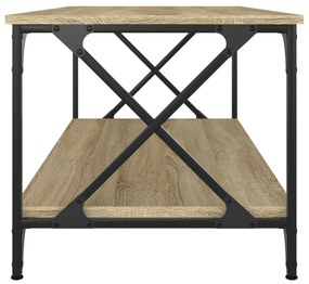 Mesa de centro 100x50x45cm deriv. madeira/ferro carvalho sonoma