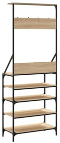 Conjunto de Entrada - Bengaleiro c/ arrumação calçado 70x34x184 cm car