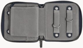 Rolo compacto para joias azul-marinho