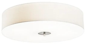 Candeeiro de teto rústico branco 50 cm - Drum Jute Country / Rústico,Moderno