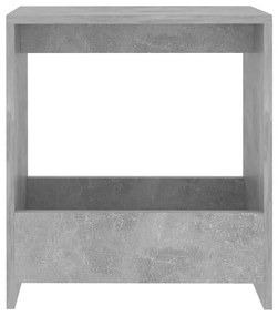 Mesa de apoio 50x26x50 cm derivados de madeira cinzento cimento