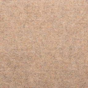 Tapetes de escada adesivos 20 pcs 56x17x3 cm bege