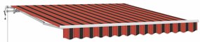 Toldo Retrátil Laranja e marrom 300 x 250 cm laranja e castanho