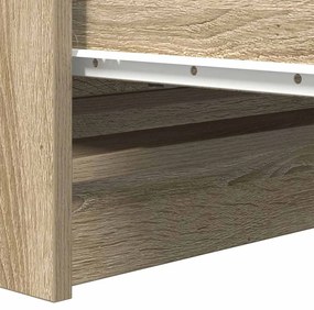 Aparador 80x35x99 cm deriv. de madeira carvalho sonoma
