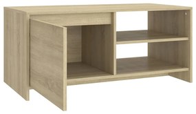 Mesa de centro 102x50x45 cm madeira processada carvalho sonoma