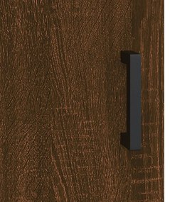 Mesa cabeceira 2pcs 40x40x50cm deriv. madeira carvalho castanho