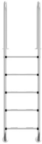Escada de piscina 54x38x211 cm aço inoxidável 304