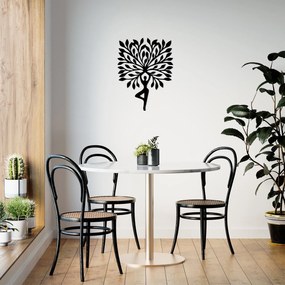 Acessório Decorativo de Parede Yoga 3 – Preto – 53 x 70 cm