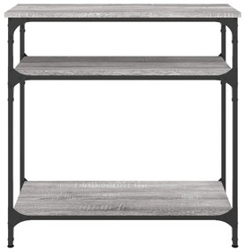 Mesa consola 75x29x75 cm derivados de madeira cinzento sonoma