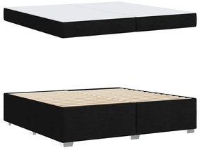 Estrutura da Cama Outros Preto 200 x 200 cm tecido