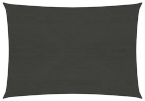 311078 vidaXL Para-sol estilo vela 160 g/m² 4x5 m PEAD antracite