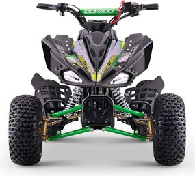 Mini moto 4 gasolina para crianças de 110 cc, automática, 4 tempos, com marcha-atrás e limitador de velocidade Dorado A110 R7 Verde