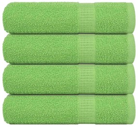 vidaXL Toalhas banho FROGN 4pcs 70x140cm 360 g/m² verde maça
