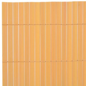 Cerca de jardim dupla face PVC 90x300 cm amarelo