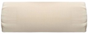 Encosto cabeça cadeira de pátio 40x7,5x15 cm textilene creme