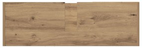 Armário de Pia Carvalho Artesanal 90x29x55 cm Madeira Derivada
