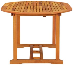 Mesa de jardim 200x100x75 cm madeira de eucalipto maciça