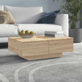 Mesa de centro 90x60x31 cm derivados de madeira carvalho sonoma