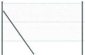 Cerca Hexagonal vidaXL Cinza 1x50 m Aço