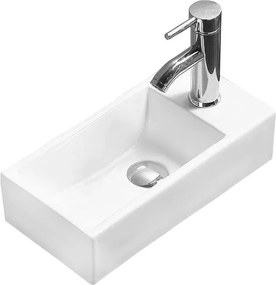 Mexen Inez lavabo de bancada esquerdo 40 x 20 cm, branco - 21484000L