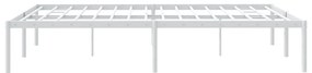 Estrutura de cama 160x200 cm metal branco