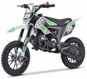 MINI MOTO PARA CRIANÇAS MiniCross Roan 709 gasolina 49cc 4.5CV 2024 VERDE