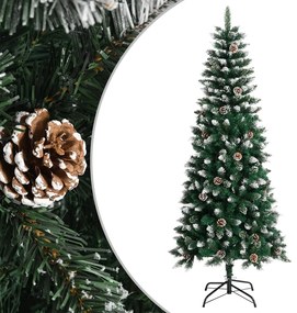 Árvore de Natal artificial com suporte 180 cm PVC verde