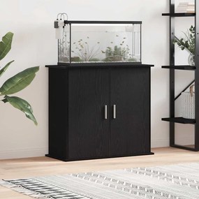 vidaXL Suporte de aquário 81x36x73 cm deriv. madeira carvalho preto