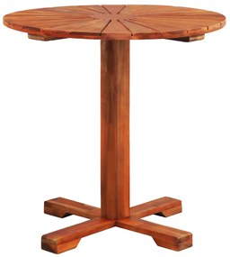 Mesa de bistrô 70x70 cm madeira de acácia sólida