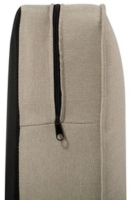 Sofá de 3 lugares em tecido creme CHESTERFIELD BIG Beliani