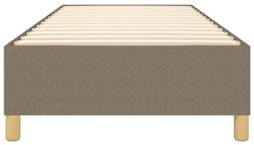 Estrutura cama sem colchão 100x200 cm tecido cinza-acastanhado