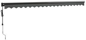 Toldo retrátil automático 5x3 m antracite