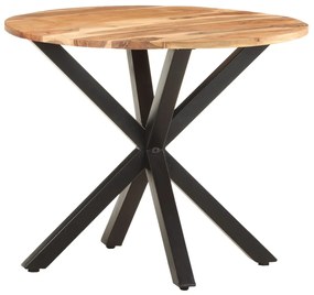 vidaXL Mesa de apoio 68x68x56 cm madeira de acácia maciça