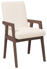 Cadeiras de jantar com almofadões 2 pcs madeira maciça castanho