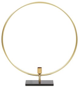 Castiçal em metal dourado 45 cm SERAM Beliani