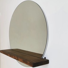 Espelho SUNSET – Nogueira – 70x70 cm