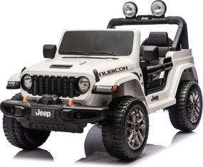 JIPE elétrico para Crianças Jeep Wrangler Rubicon LIFT  24V 4x4, Rodas de espuma EVA Branco