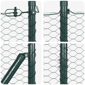 Cerca Hexagonal Verde 1,6x10 m Aço